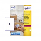 ETIKET AVERY L7167B-100 BLOCKOUT 199.6X289.1MM 100ST
