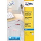 ETIKET AVERY J8654-25 45.7X25.4MM 1000ST