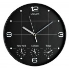 WANDKLOK UNILUX KLOK ON TIME 30.5CM METALLIC GRIJS