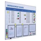 VERBETERBORD + STARTERKIT VISUAL MANAGEMENT 90X120CM