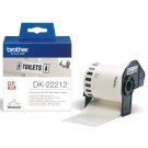 LABEL ETIKET BROTHER DK-22212 62MMX15.24M WIT
