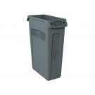 AFVALCONTAINER SLIM JIM GRIJS 87 LITER