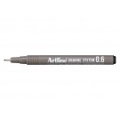 FINELINER ARTLINE TECHNISCH 0.6MM ZWART