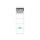 RUGETIKET ELBA RADO 159X44MM WIT