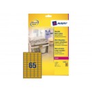 ETIKET AVERY L7680-25 38.1X21.2MM 1625ST GOUD