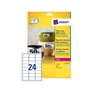 ETIKET AVERY L4773-20 63.5X33.9MM POLYESTER 480ST