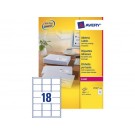 ETIKET AVERY L7161-100 63.5X46.6MM 1800ST
