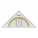 GEODRIEHOEK WESTCOTT 140MM TRANSP