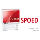 TEKSTSTEMPEL COLOP 20 SPOED ROOD