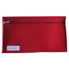 SCHOOLETUI MET RITS 15X26CM SKAI HELDER ROOD