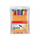 FINELINER STABILO POINT 88 ASS MET 5ST NEON