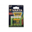 BATTERIJ OPLAADBAAR VARTA AA HR6 2600MAH READY2USE