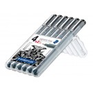 FINELINER STAEDTLER PIGMENT 308 0.8MM ZWART