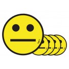 MAGNEET TNP SMILEY 5CM EMOTIE NEUTRAAL GEEL