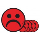 MAGNEET TNP SMILEY 7.5CM EMOTIE BEDROEFD ROOD