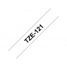 LABELTAPE BROTHER TZE-121 9MMX8M TR/ZWART
