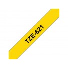LABELTAPE BROTHER TZE-621 9MMX8M GEEL/ZWART