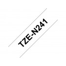 LABELTAPE BROTHER TZE-N241 18MMX8M WIT/ZWART