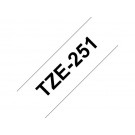 LABELTAPE BROTHER TZE-251 24MMX8M WIT/ZWART