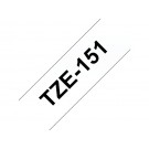 LABELTAPE BROTHER TZE-151 24MMX8M TR/ZWART