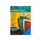 VOORBLAD FELLOWES A4 CHROMOLUX 250GR BLAUW