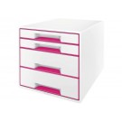 LADENBOX LEITZ WOW 4 LADEN WIT/ROZE