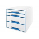 LADENBOX LEITZ WOW 4 LADEN WIT/BLAUW