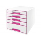 LADENBOX LEITZ WOW 5 LADEN WIT/ROZE