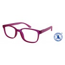 LEESBRIL X +2.50 REGENBOOG ROZE