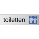 INFOBORD PICTOGRAM TOILETTEN D/H 165X44MM