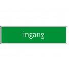 INFOBORD PICTOGRAM INGANG 165X44MM