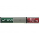 INFOBORD WELKOM/NIET STOREN 125X30MM