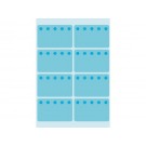 ETIKET HERMA 3773 26X40MM DIEPVRIES 48ST BLAUW
