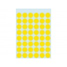 ETIKET HERMA 1854 ROND 12MM 240ST FLUOR GEEL