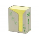 MEMOBLOK 3M POST-IT 655 76X127MM RECYCLE GEEL