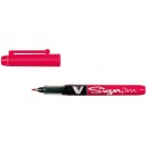 FINELINER PILOT V SIGN ROND 0.6MM ROOD