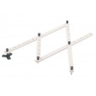 PANTOGRAAF RUMOLD P4 HARDHOUT 34CM GRIJS GESPOTEN