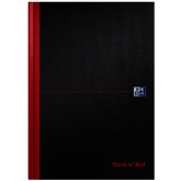 NOTITIEBOEK OXFORD BLACK N' RED A4 BLANCO