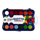 GOUACHE GIOTTO 24 KLEUREN 30MM MET PENSEEL