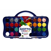 GOUACHE GIOTTO 36 KLEUREN 30MM MET PENSEEL