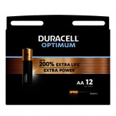 BATTERIJ DURACELL OPTIMUM AA 12ST