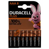 BATTERIJ DURACELL PLUS AAA 8ST