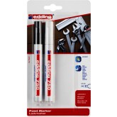 VILTSTIFT EDDING 750 LAK ROND 2-4MM ZWART/WIT