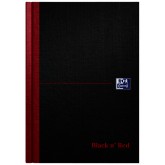 NOTITIEBOEK OXFORD BLACK N' RED A5 LIJN