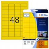 ETIKET HERMA 4366 45.7x21.2 GEEL