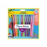 FINELINER PAPER MATE FLAIR MET GEUR 12STUKS ASSORTI