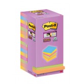 MEMOBLOK 3M POST-IT 654 76X76 COLOR NOTES