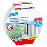 POWERBOND TESA 55744 MONTAGETAPE TRANSP 19MMX5MM