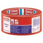 MARKERINGSTAPE TESA 60760 PVC 50MMX33M ROOD