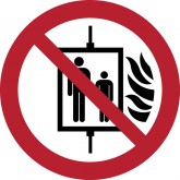 PICTOGRAM TARIFOLD GEBRUIK LIFT VERBODEN BIJ BRAND 200MM